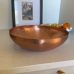 Crate and barrel Copper Decorative Bowl